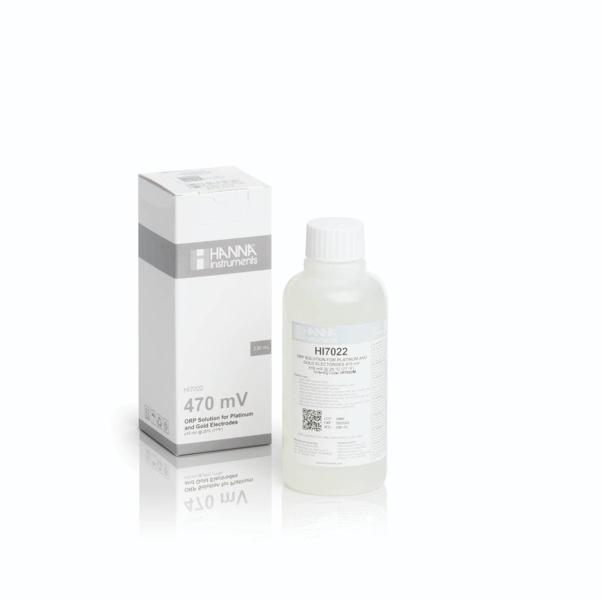 HANNA HI7022M ORP-tesztoldat, +470 mV, 230 ml