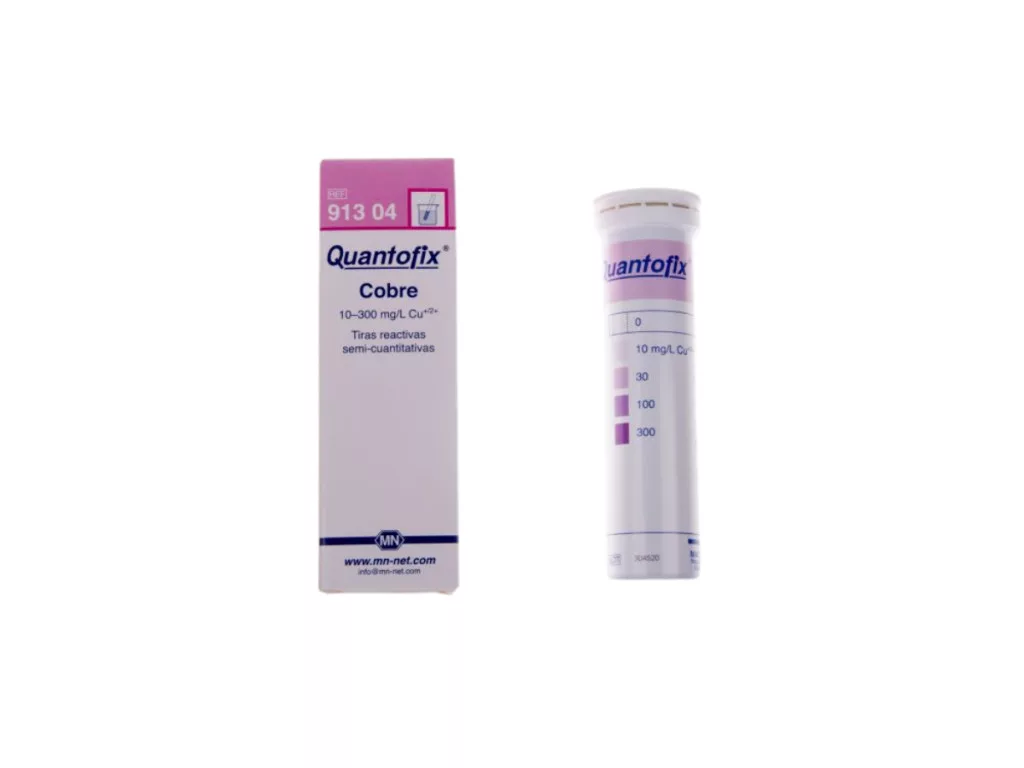 QUANTOFIX® 91304 rézteszt – gyors pálinkavizsgálat 100 mérésre, rézüzemekhez kötelező