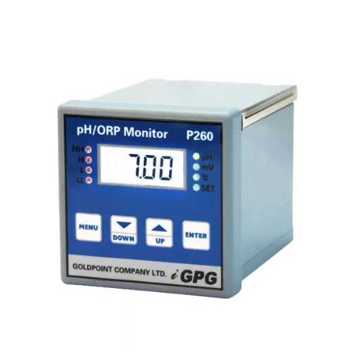 PH260 pH monitor és vezérlő – ipari pontosság, megbízható szabályozás, 10 m-es PH202 elektródával