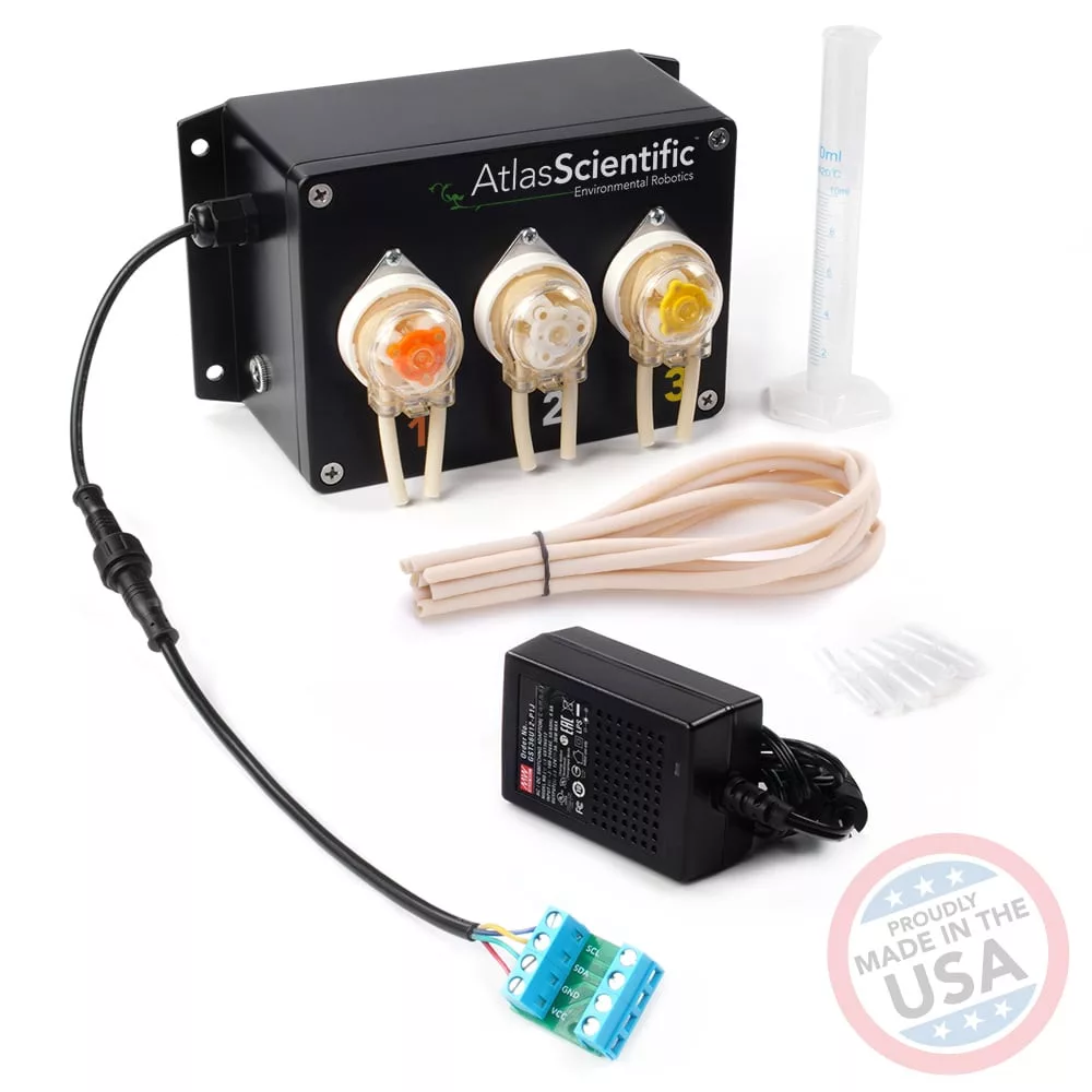 Háromcsatornás adagolópumpa – pH up + pH down + tápanyag