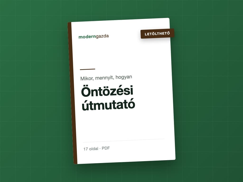 Öntözési útmutató (PDF) – borító