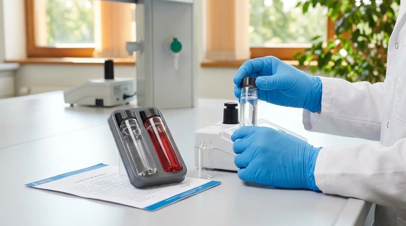 HI708-11 ellenőrző készlet – HI708 műszerhez – használat közben, AI-generált kép