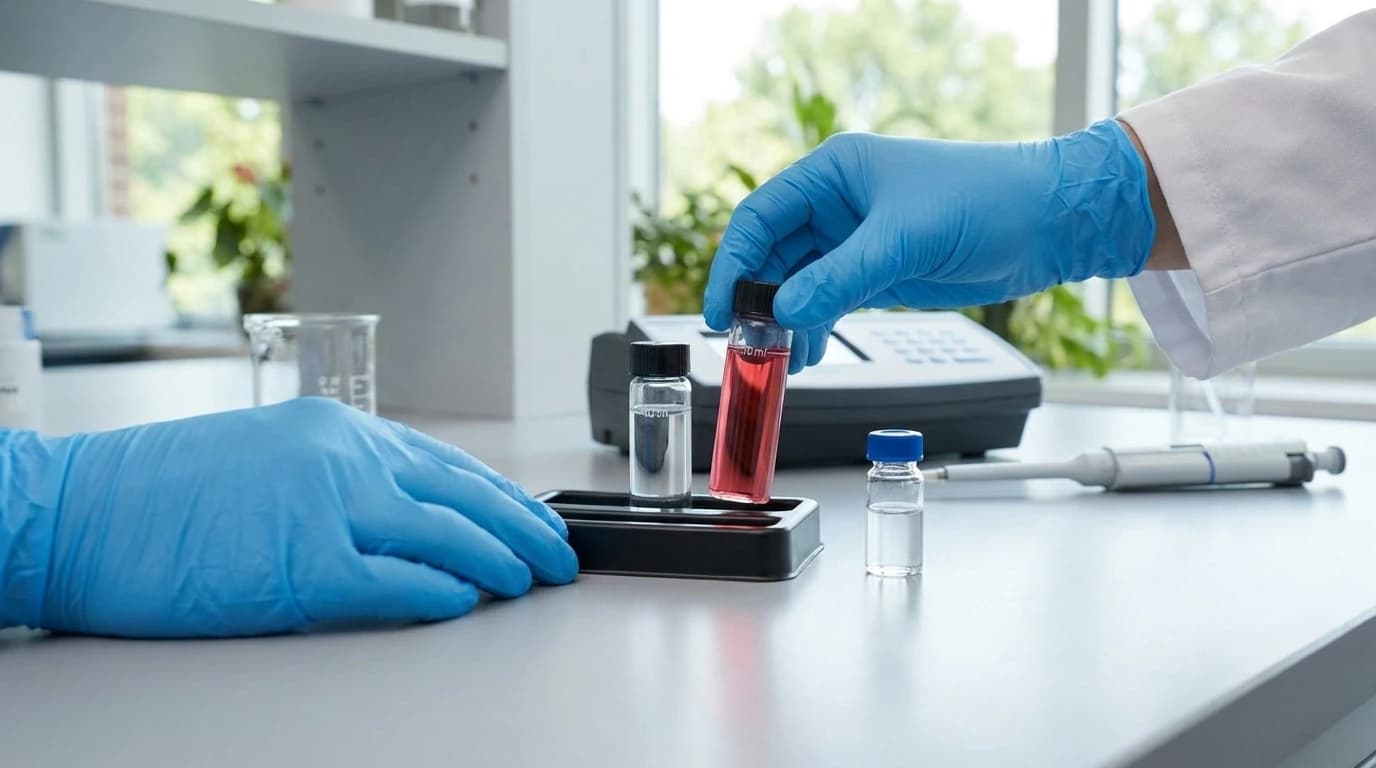 HI783-11 ellenőrző készlet – HI783 műszerhez – használat közben, AI-generált kép