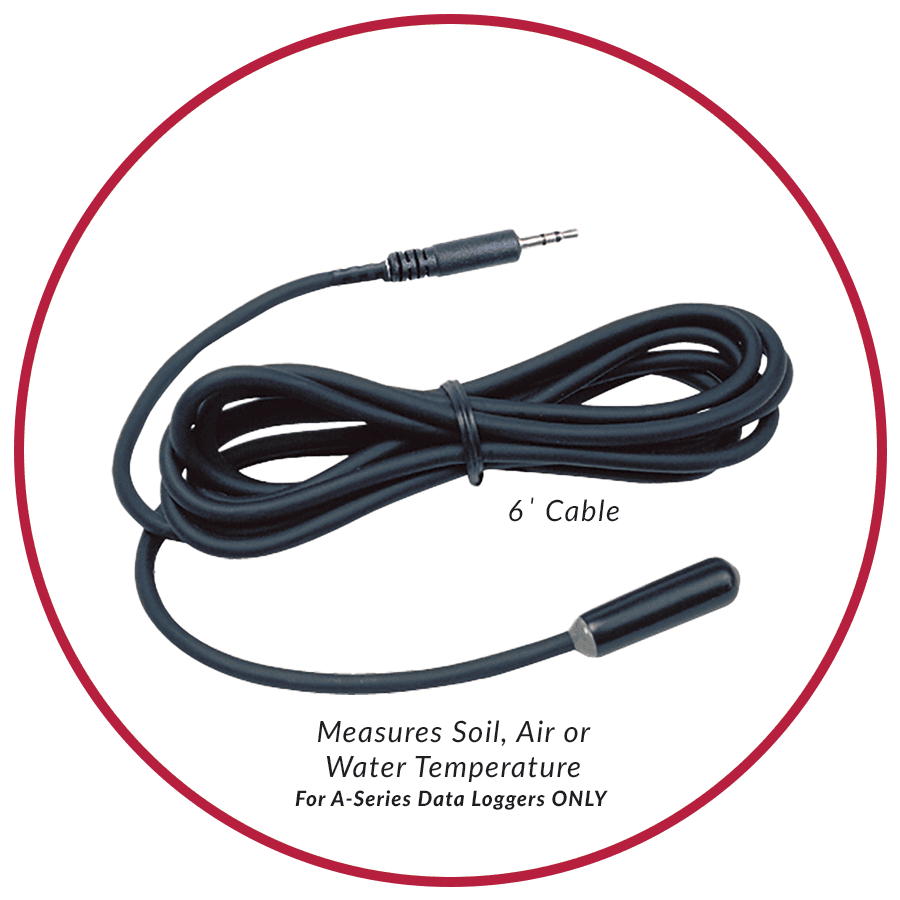 External Soil Temperature Sensor (6' Cable) - For A Series Data Loggers ONLY – 1. termékfotó
