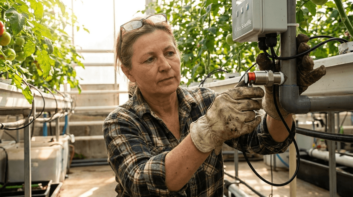 Üvegházi CO2 szenzor (NDIR) – kutatási pontosság, 0–10 000 ppm – használatban (2)