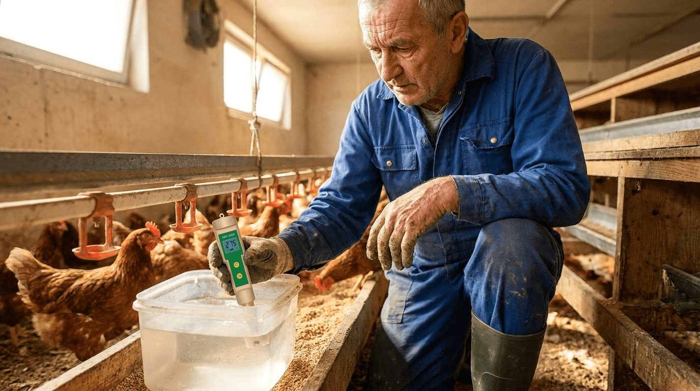 KL-169E ORP-teszter – kompakt és pontos redoxpotenciál mérés bárhol – használatban (2)