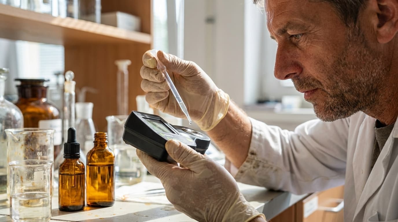 MA871 Digitális Brix Refraktométer – villámgyors és precíz mérés 1,5 másodperc alatt – használatban (1)