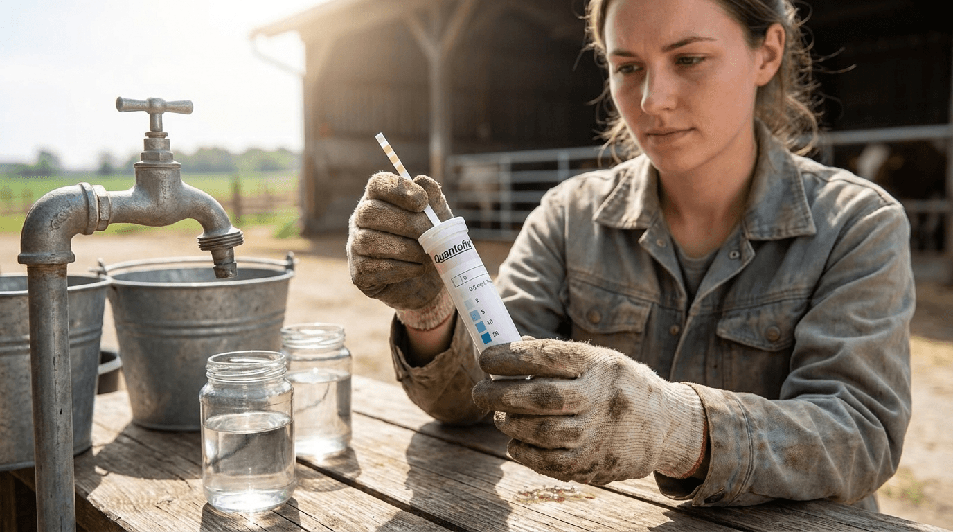 QUANTOFIX Peroxid-25 gyorsteszt – gyors és megbízható mérés már 0,5 mg/l-től – használatban (2)