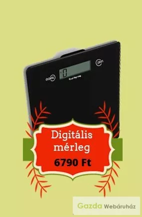 RAKTÁRKISÖPRÉS - 50%Digitális mérleg 