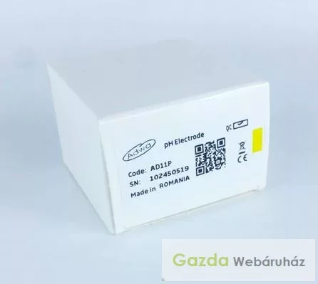 Csere elektróda ADWA AD12 / AD11 pH-mérőhöz – szilikonos tárolóval, hosszabb élettartamért