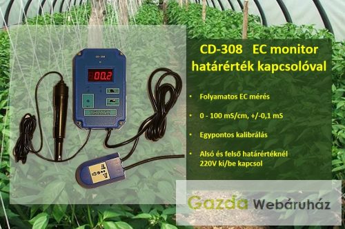 LABORNITE CD-308 EC szabályozó monitor – Precíz tápoldatkontroll automatikusan