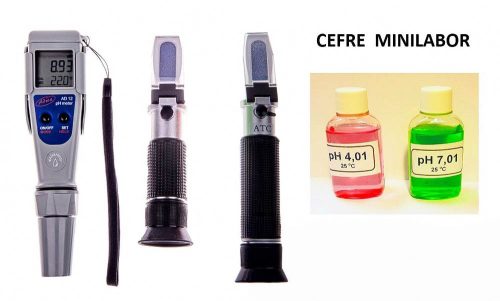  Cefre miniLABOR : cukor+pH+alkohol mérők + AJÁNDÉK könyv