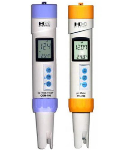 Professzionális pH és EC mérő készlet: COM-100 és PH-200