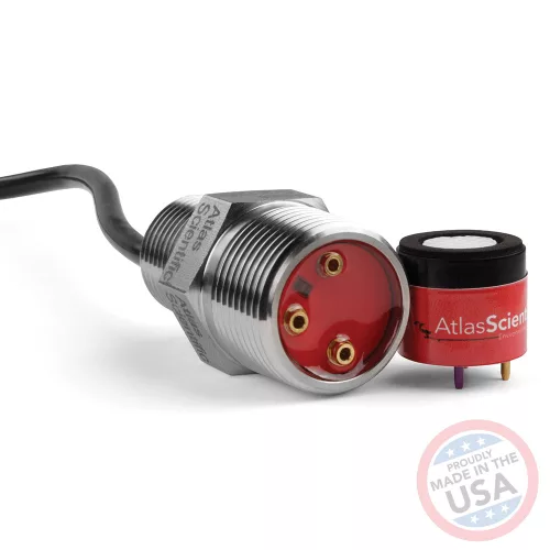 Ipari oxigén (O2) szenzor – rozsdamentes acél, 0–42%