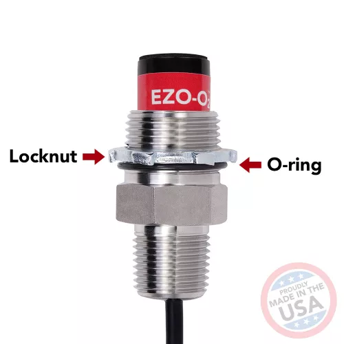 Ipari oxigén (O2) szenzor – rozsdamentes acél, 0–42%