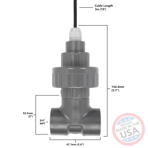 Nagytisztaságú víz EC mérő (K 0.1) – ipari, PLC