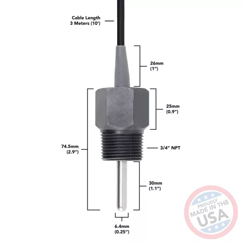 Élelmiszeripari hőmérő rendszer (PT-1000) – PLC-kompatibilis
