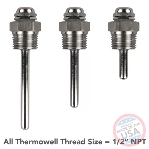 Csőbe építhető hőmérő (PT-1000) – inline, thermowell-lel