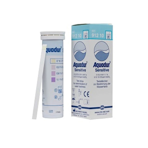 AQUADUR Sensitive vízkeménység tesztcsík 0-1,1 od, 50 teszt/doboz 