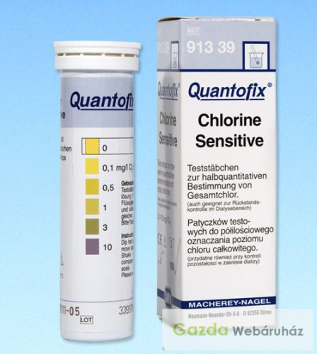 QUANTOFIX Klór Sensitive tesztcsik 0,1-10 mg/l Cl2