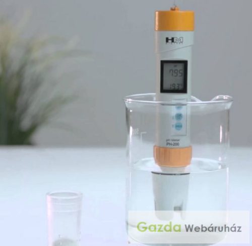Profi pH mérő PH200 + 3x50 ml kalibráló oldat