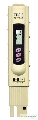 TDS-3 Só- és oldottanyag-tartalom mérő – Raktárkisöprés extra ajándékkal