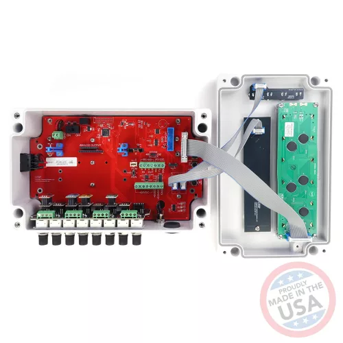 Élelmiszeripari többparaméteres monitor – 8 csatorna, PLC